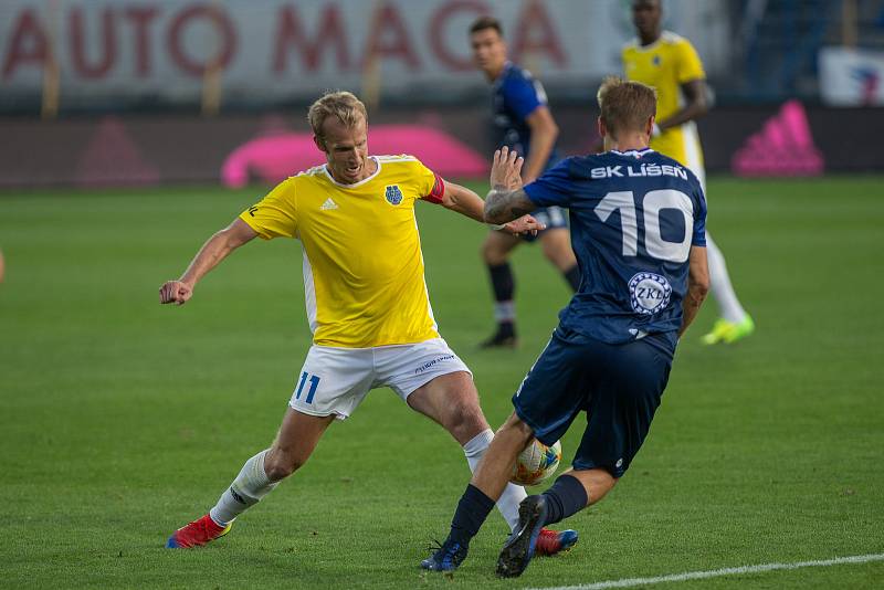 Fotbalové utkání FNL mezi FC Vysočina Jihlava a SK Líšeň.