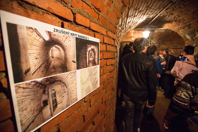 Expozice bývalého krytu civilní obrany v jihlavském podzemí.