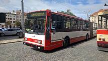 Jihlavou po celý víkend jezdí historické autobusy a trolejbusy. Zájem o svezení je značný zejména u těch nejstarších modelů.