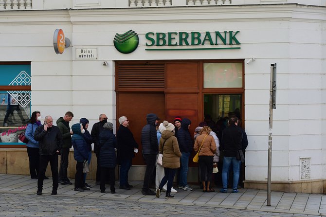 Bývalá pobočka banky Sberbank. Ilustrační foto.