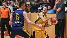 Utkání basketbalové 1. ligy mezi BC Vysočina a BK Opava B.