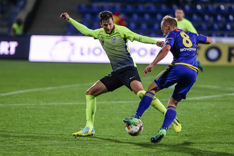 Utkání 13. kola FNL mezi FC Vysočina Jihlava a 1. SK Prostějov.