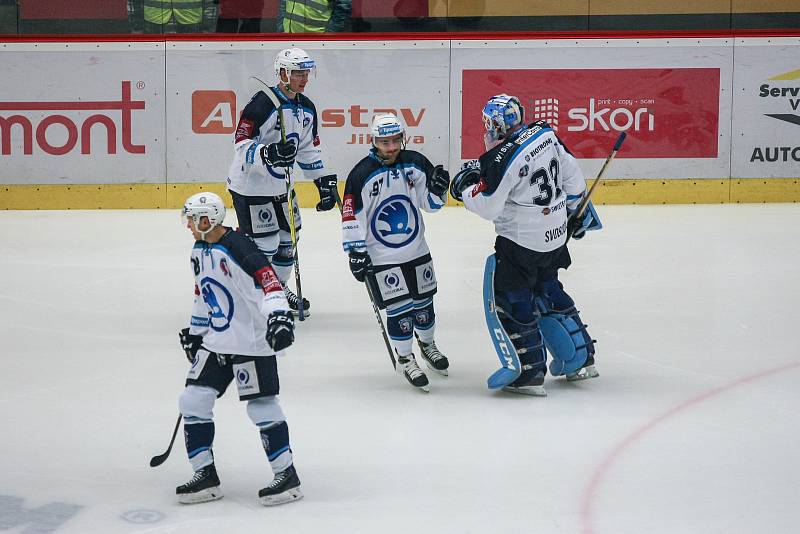 Zápas 22. kola hokejové extraligy mezi HC Dukla Jihlava a HC Škoda Plzeň.