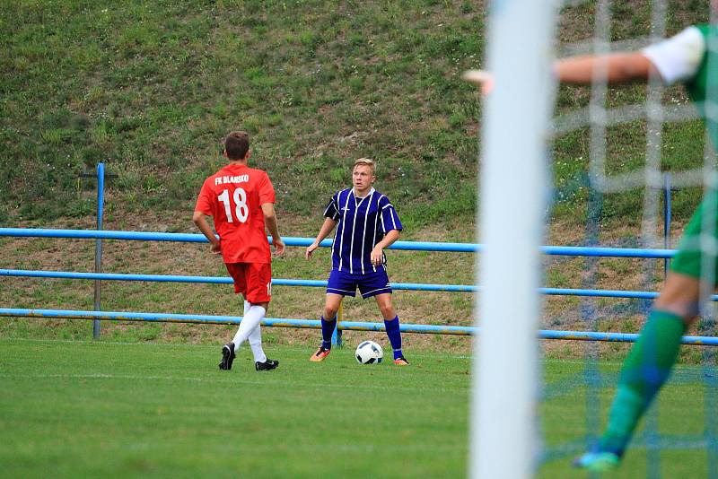 V dalším kole divize skupiny D fotbalisté Staré Říše porazili Blansko 3:0.