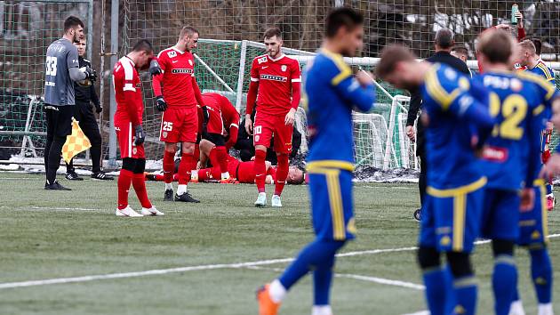 Přípravné utkání mezi FC Vysočina Jihlava a FC Zbrojovka Brno.