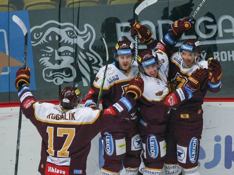 Zápas 36. kola hokejové extraligy HC Dukla Jihlava - HC Verva Litvínov.