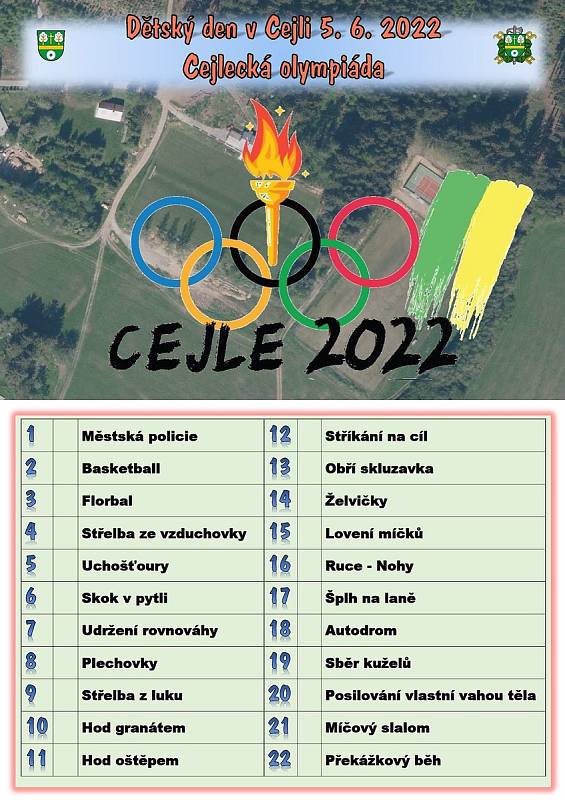 Děti v Cejli se bavily na olympiádě, na konec si užily pěnovou párty.