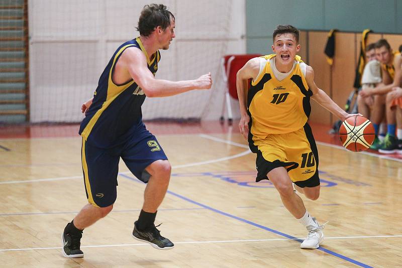 Utkání basketbalové 1. ligy mezi BC Vysočina a BK Opava B.