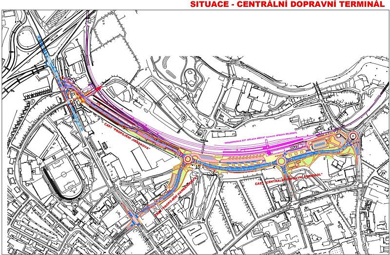 Centrální dopravní terminál v Jihlavě výrazně promění celou lokalitu.