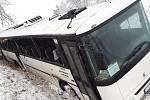 Nehoda autobusu u Puklic na Jihlavsku.