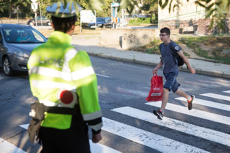 Policisté z Vysočiny hlídají přechody.