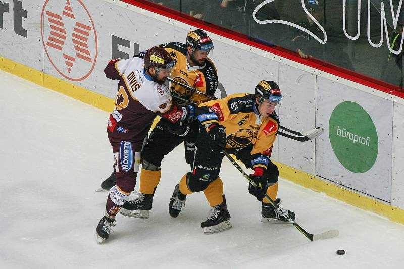 Zápas 36. kola hokejové extraligy HC Dukla Jihlava - HC Verva Litvínov.