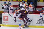 První zápas play off mezi HC Dukla Jihlava a HC Stadion Litoměřice.