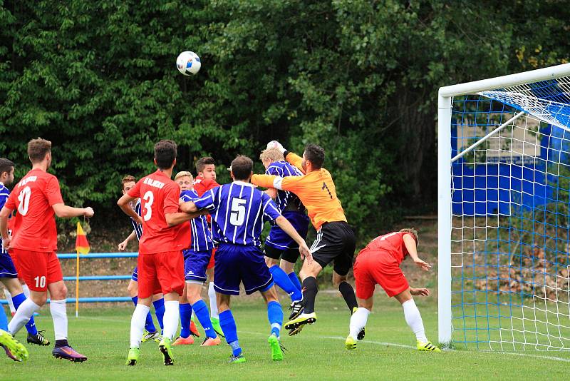 V dalším kole divize skupiny D fotbalisté Staré Říše porazili Blansko 3:0.