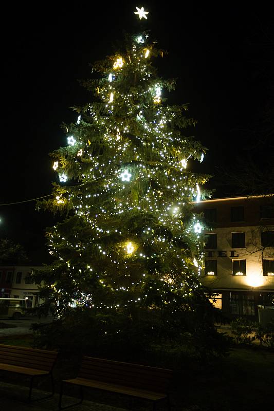Vánoční strom v Chotěboři.
