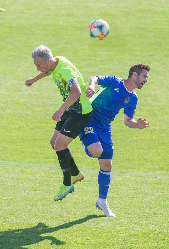 Fotbalové utkání 28. kola FNL mezi FC Vysočina Jihlava a 1. SK Prostějov.