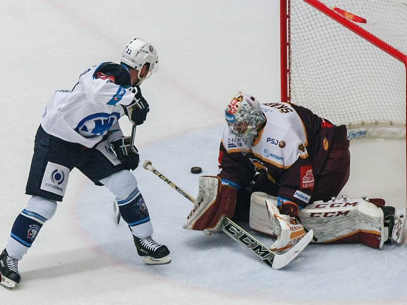 Zápas 22. kola hokejové extraligy mezi HC Dukla Jihlava a HC Škoda Plzeň.