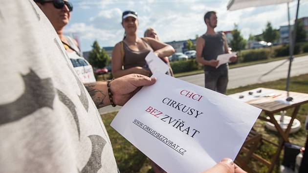 Tichá demonstrace - Chceme cirkusy bez zvířat.