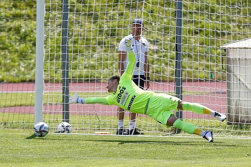 Přátelské utkání mezi FC Vysočina Jihlava a FC Zbrojovka Brno.