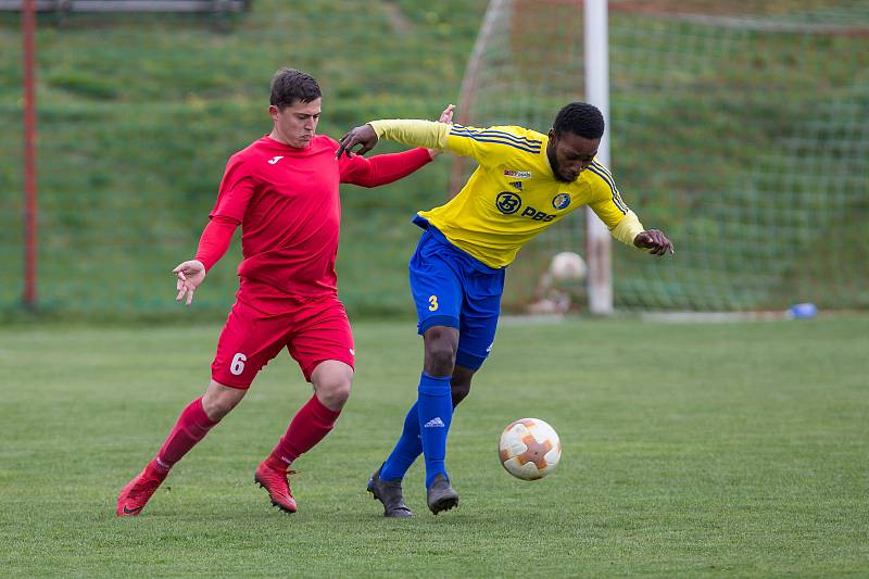 Fotbalové utkání Divize D mezi FSC Stará Říše a PBS Velká Bíteš.