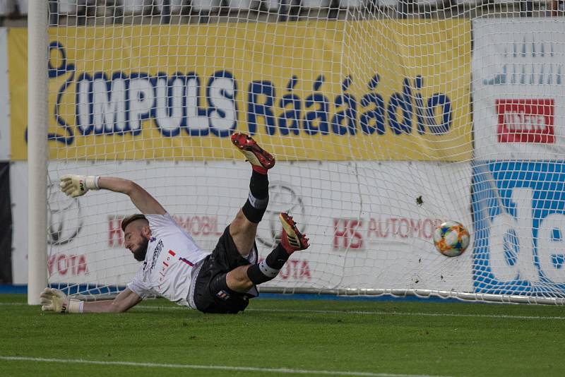 Fotbalové utkání FNL mezi FC Vysočina Jihlava a SK Líšeň.