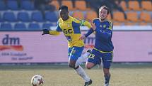 Zápas 19. kola první fotbalové ligy mezi FC Vysočina Jihlava a FK Teplice, 3. března 2018 v Jihlavě.