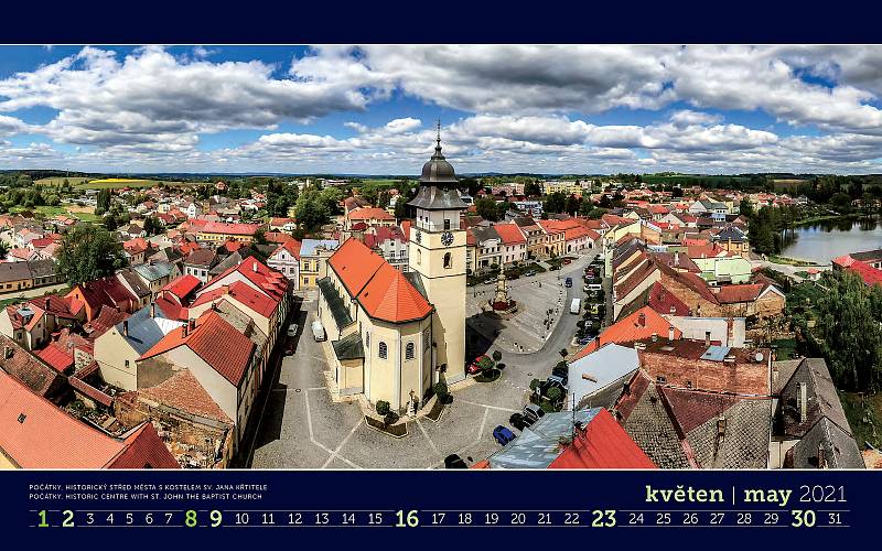 Nástěnný kalendář Kraje Vysočina pro rok 2021.