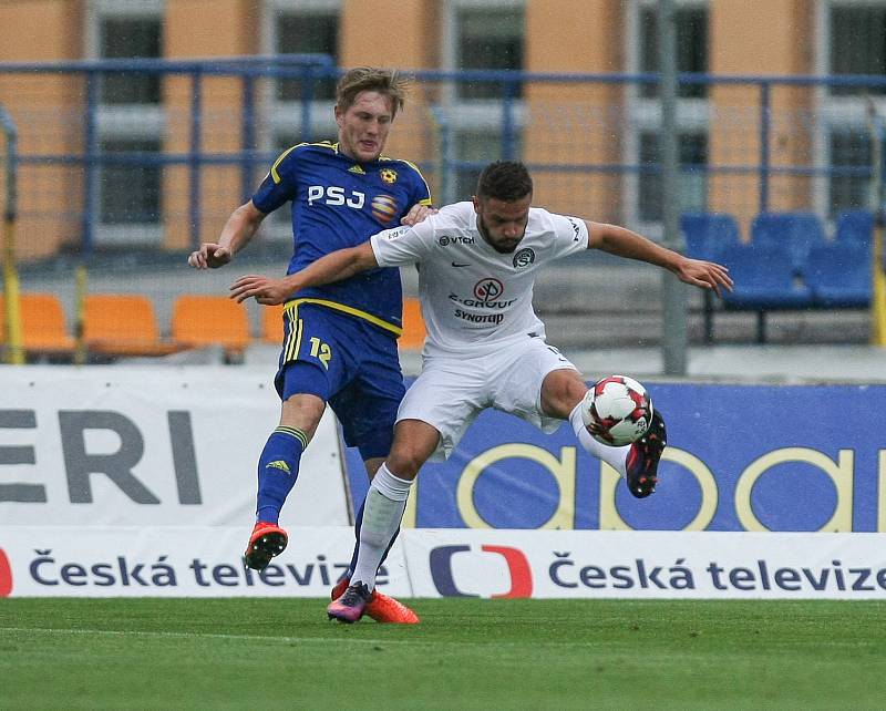 Druhý zápas první fotbalové ligy mezi FC Vysočina Jihlava a FC Slovácko.