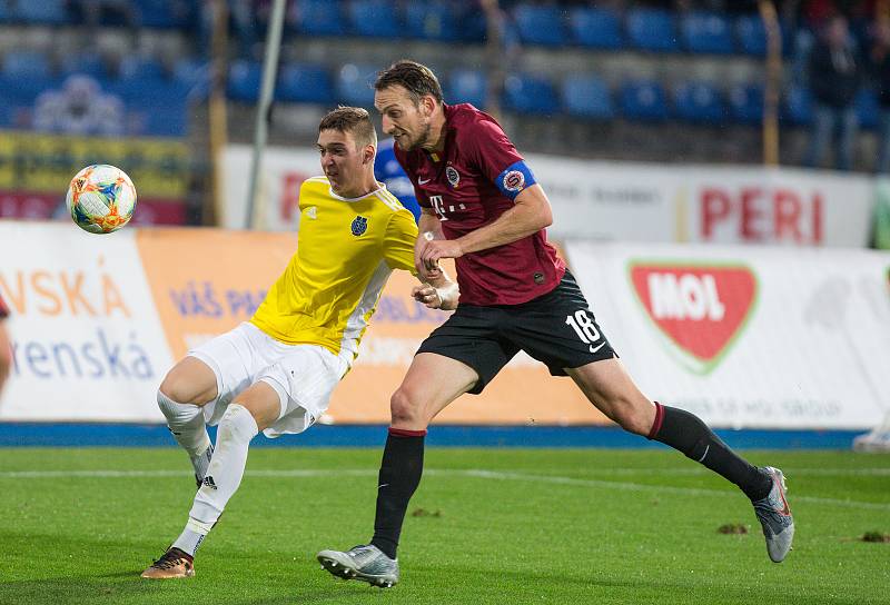 Fotbalové utkání třetího kola MOL Cupu mezi FC Vysočina Jihlava a AC Sparta Praha.