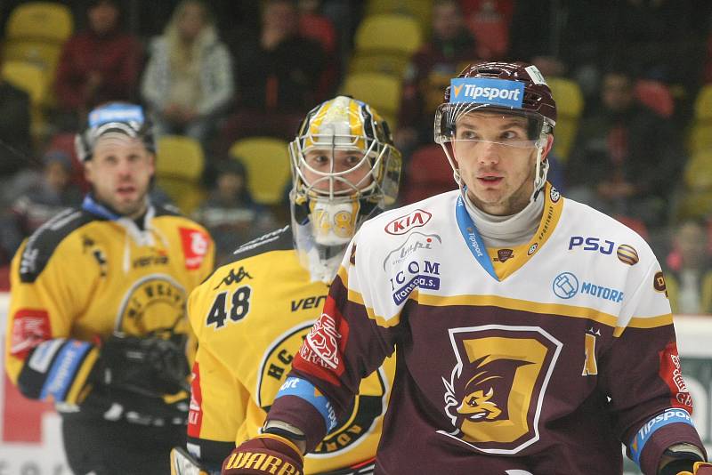 Zápas 36. kola hokejové extraligy HC Dukla Jihlava - HC Verva Litvínov.