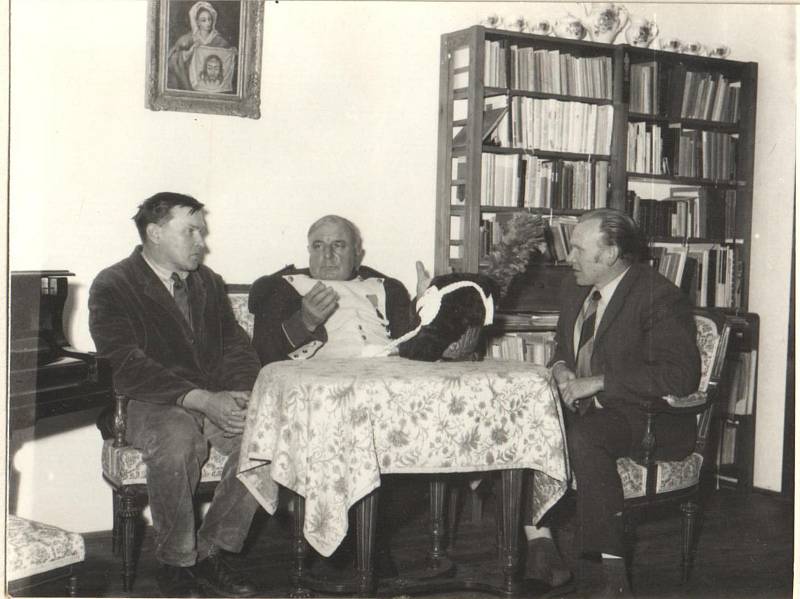 Setkání ve Staré Říši. Gabriel Florian, Norbert Brassine a Jan Florian.