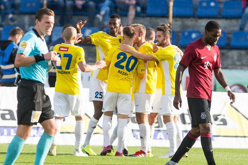 Fotbalové utkání třetího kola MOL Cupu mezi FC Vysočina Jihlava a AC Sparta Praha.