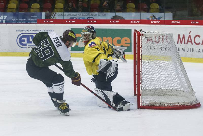 Utkání 22. kola Chance ligy mezi HC Dukla Jihlava a HC Slovan Ústí nad Labem.