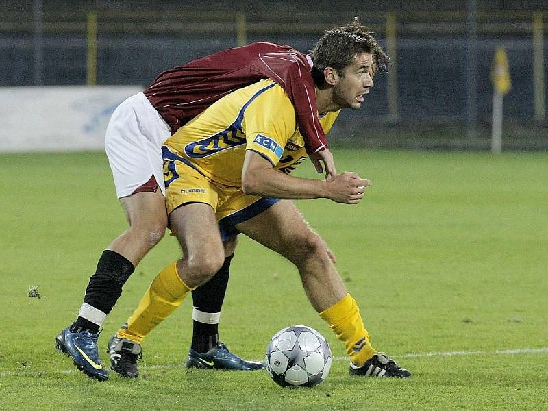 Fotbalové druholigové utkání FC Vysočina Jihlava vs. Sparta Praha B – Jihlava 9. 10. 2009.