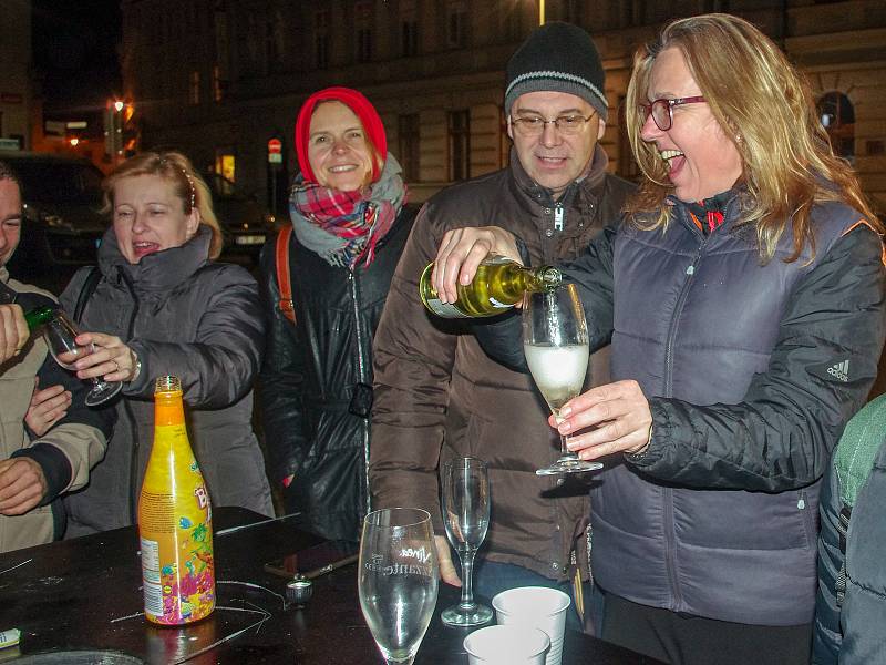 Oslava Silvestra ve Znojmě. Ilustrační foto