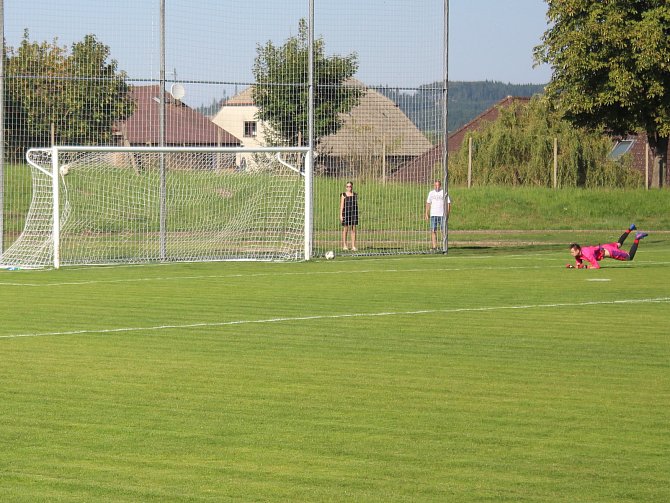 Nejvíce gólů nastříleli na podzim fotbalisté FŠ Třebíč, nejpilnějším kanonýrem byl Tomáš Sedláček z Dobronína. Ilustrační foto.