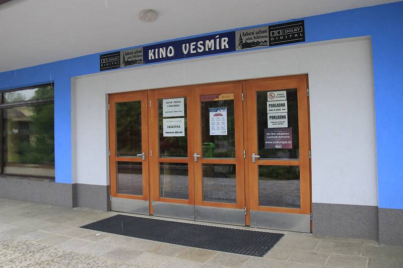 Kino Vesmír v Pelhřimově.