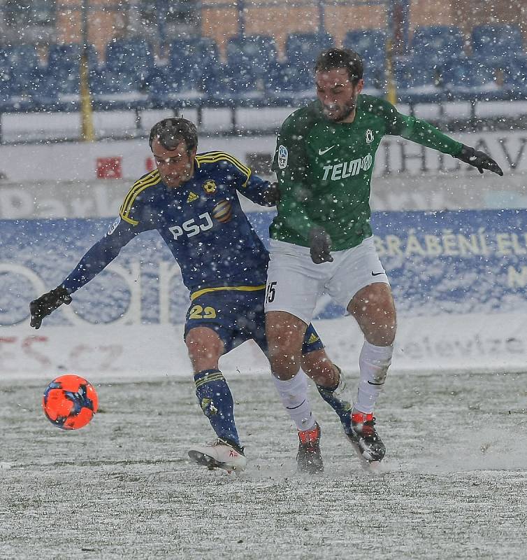 Utkání 21. kola první fotbalové ligy: FC Vysočina Jihlava - FK Jablonec, 17. března v Jihlavě.
