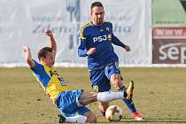 Zápas 19. kola první fotbalové ligy mezi FC Vysočina Jihlava a FK Teplice, 3. března 2018 v Jihlavě.