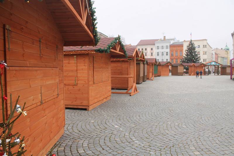 Vánoční stánky zůstanou v Jihlavě na závěr roku 2021 zavřené.