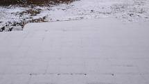 V úterý 31. března se také v Pavlově na Jihlavsku objevil sníh.