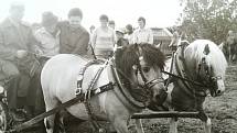 Jezdecký den v Třešti v roce 1984.