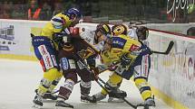 Zápas 31. kola hokejové extraligy mezi HC Dukla Jihlava a Aukro Berani Zlín, 20. prosince v Jihlavě.