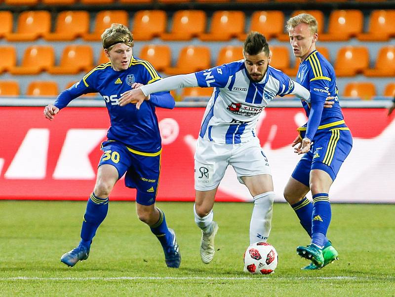 Utkání 17. kola FNL mezi FC Vysočina Jihlava a 1. SC Znojmo.