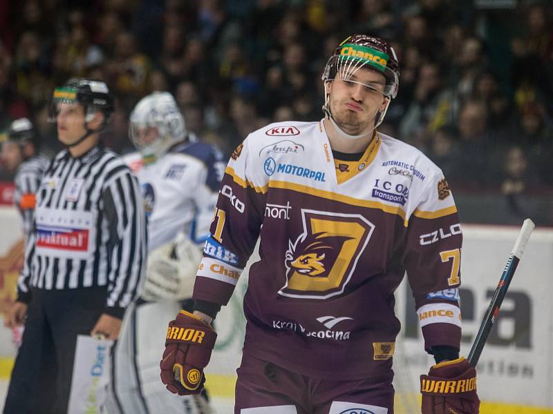 Pátý zápas semifinále play off první hokejové ligy mezi týmy HC Dukla Jihlava a Rytíři Kladno.