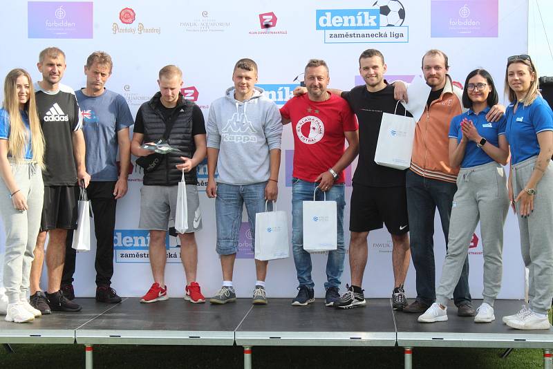 Krajské kolo Zaměstnanecké ligy Deníku v Polné ovládl tým Agrostroj Pelhřimov (žluté dresy).