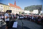 Demonstrace proti Andreji Babišovi na Masarykově  náměstí v Jihlavě.