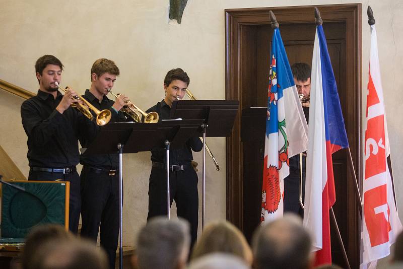 Inaugurace rektora VŠPJ – profesora Václava Báči.