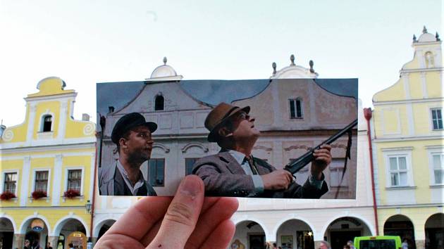Na slavné filmové místo do Telče se vrátili herci z filmu Až přijde kocour.