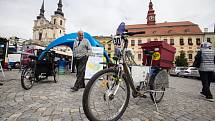 Evropský týden mobility na Masarykově náměstí v Jihlavě.